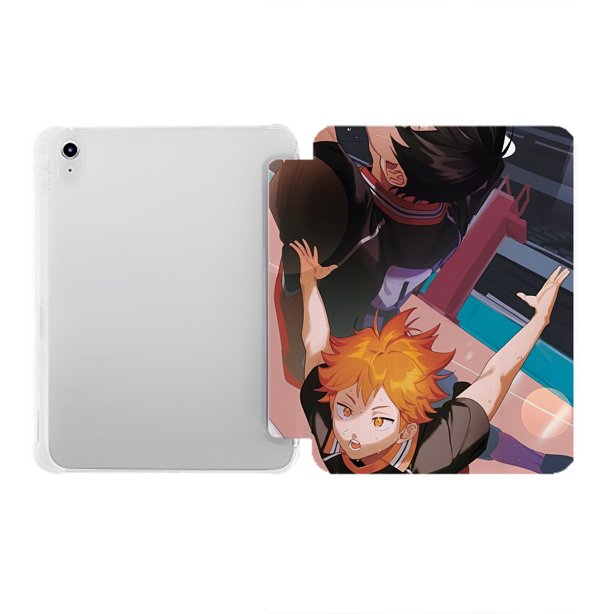 （画像用） ハイキュー!! Haikyu!! IPad ケース ペン収納付き 三つ折りスタンド PUレザー×シリコン 対応機種9.5/10.5/10.9インチ